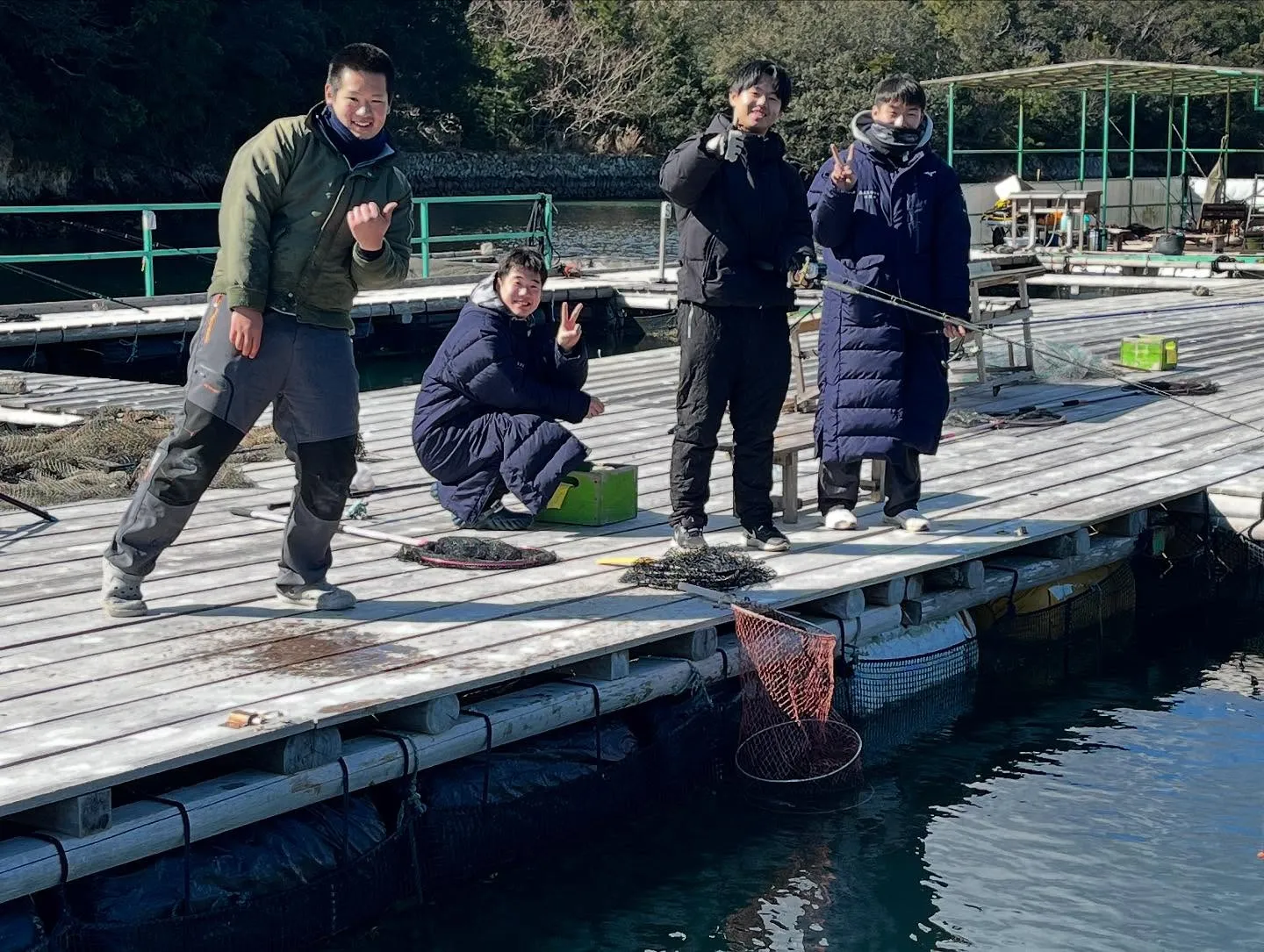 地元の高校生が