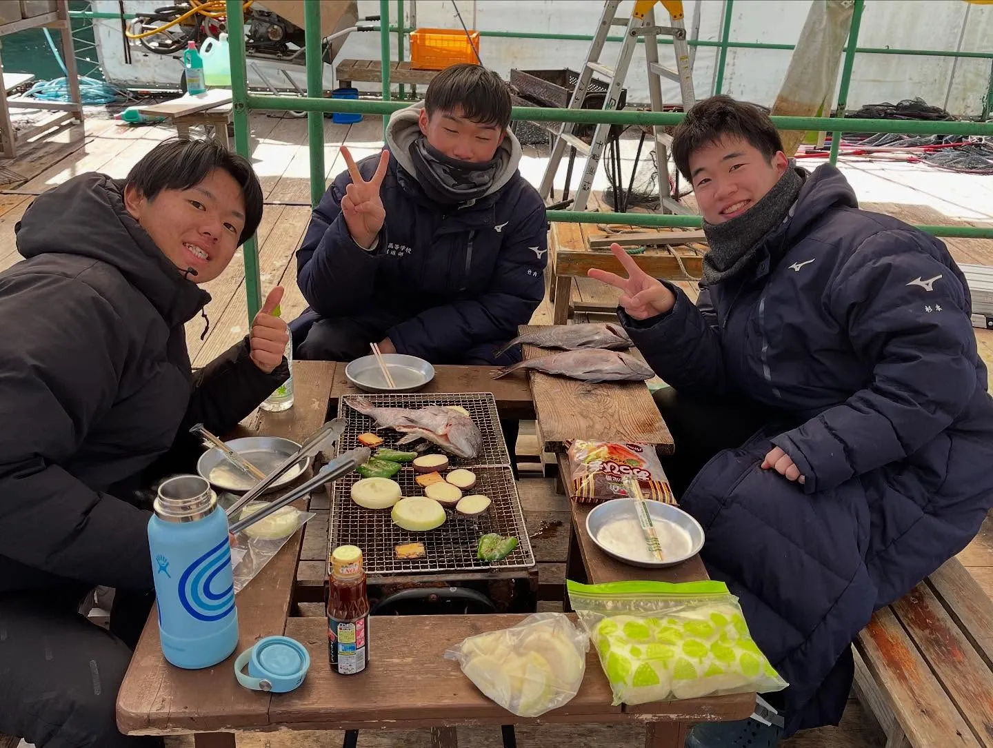 地元の高校生が