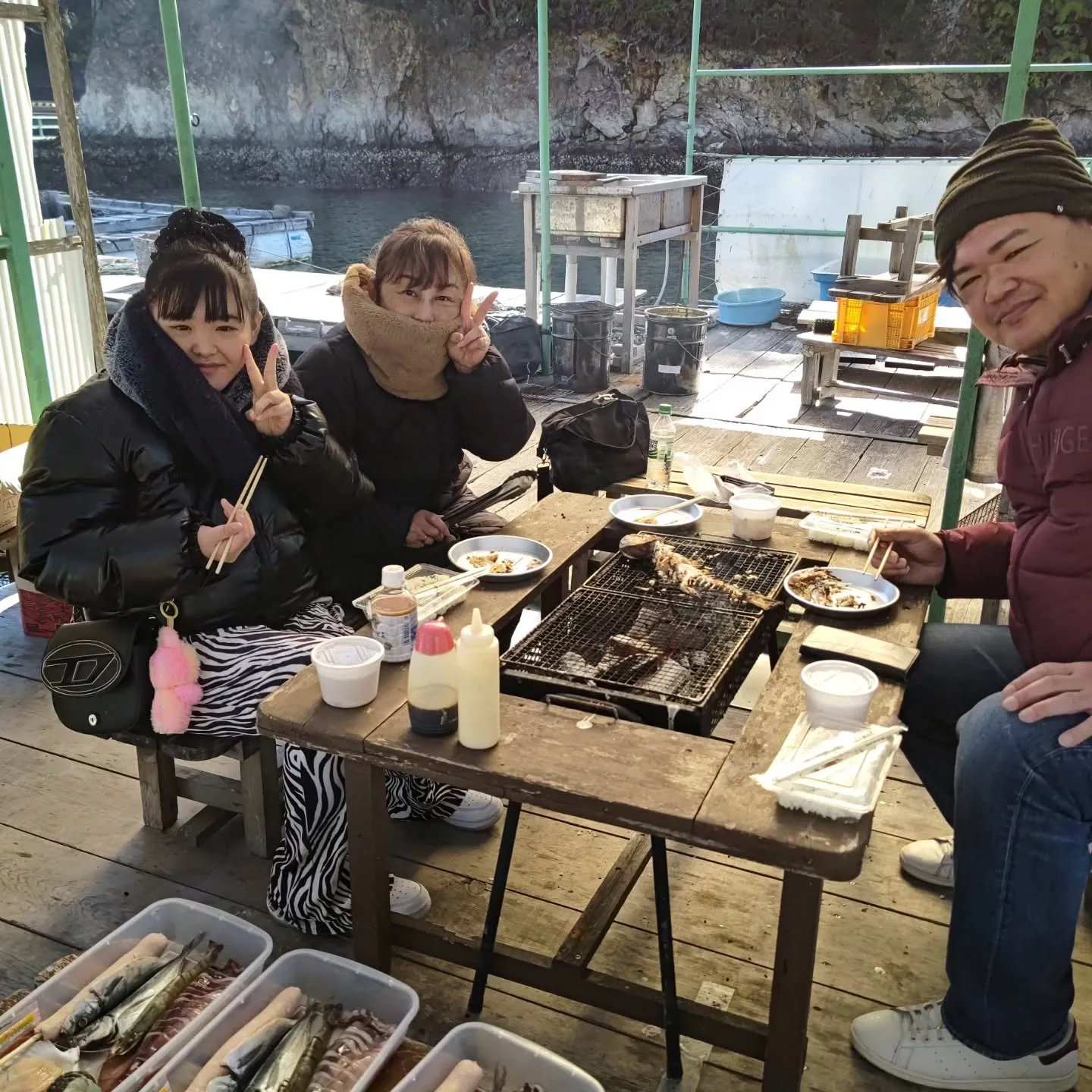 非常に寒かったですが、