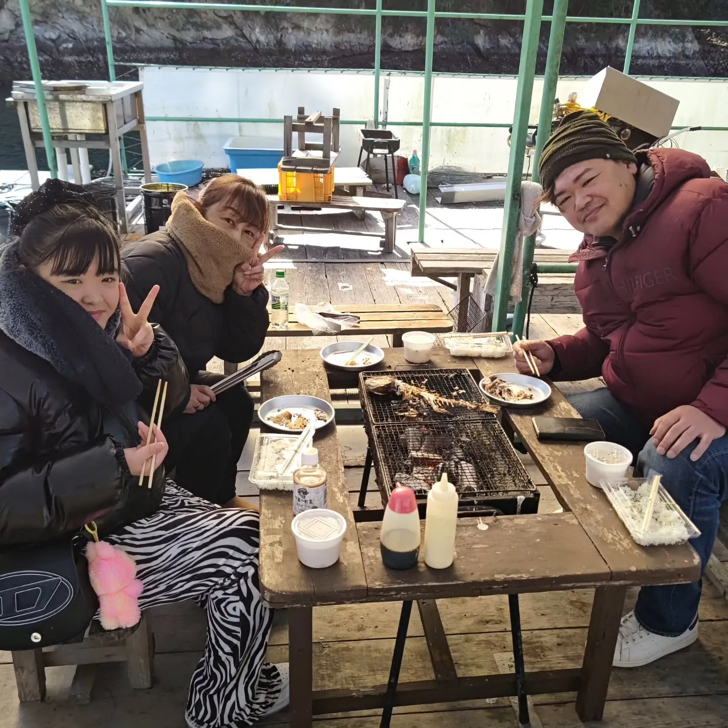 非常に寒かったですが、