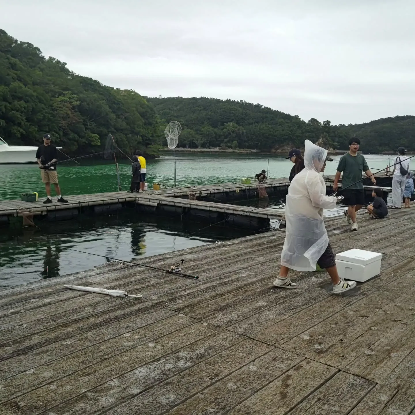 朝の早い時間帯には曇っているだけで