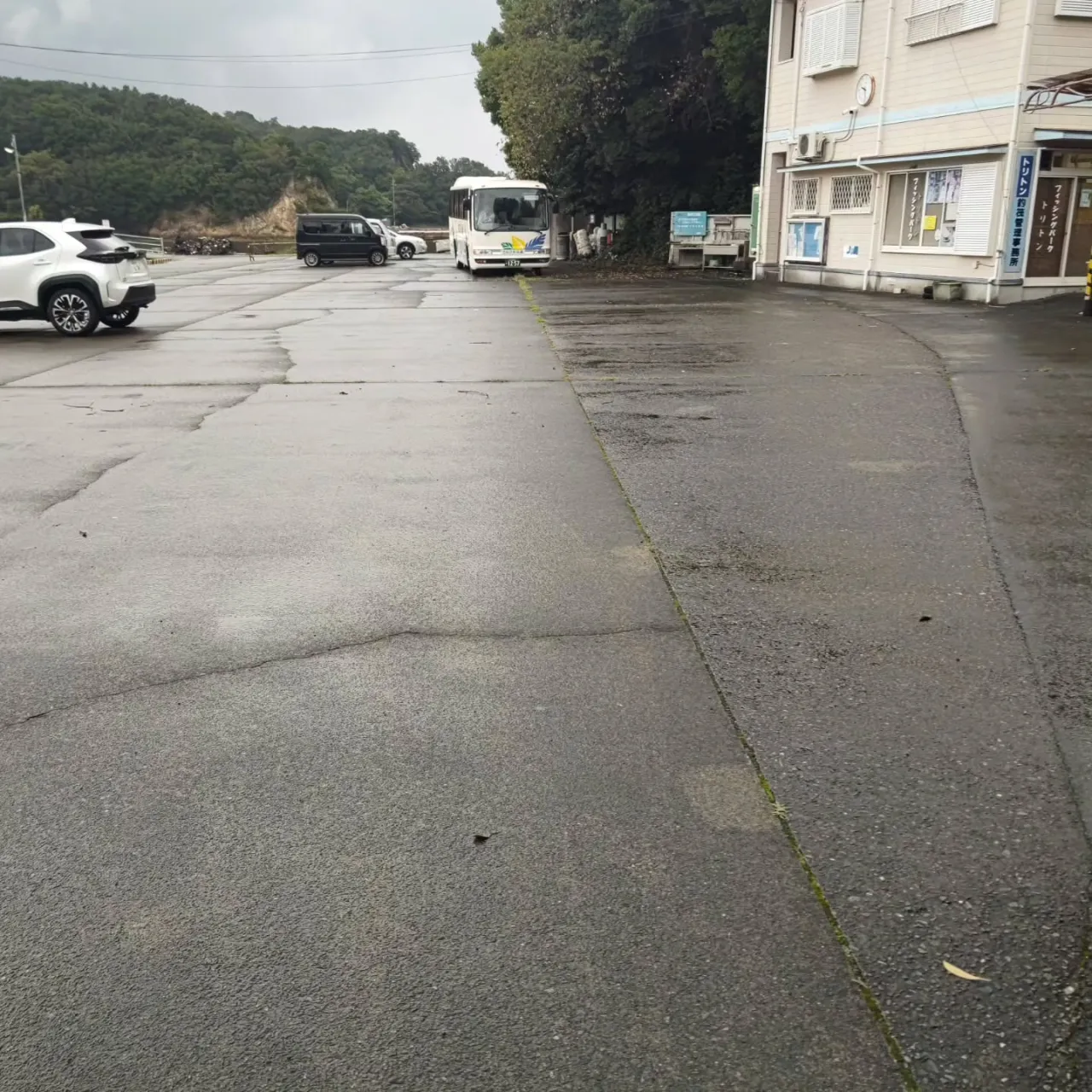 お昼頃に若干強めの雨が